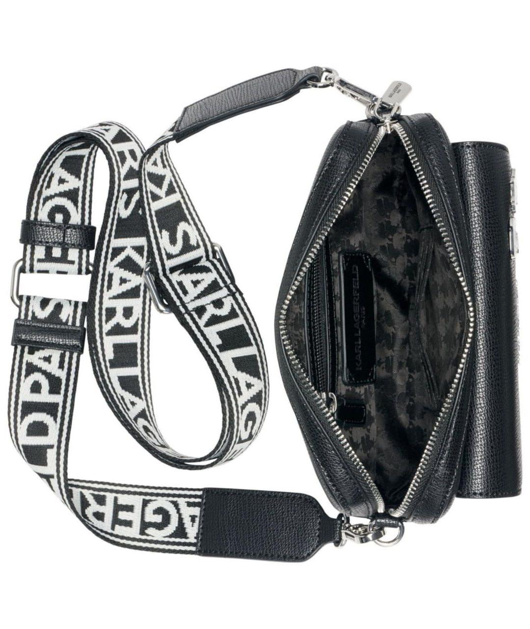 KARL LAGERFELD Черная сумка через плечо, фото 3