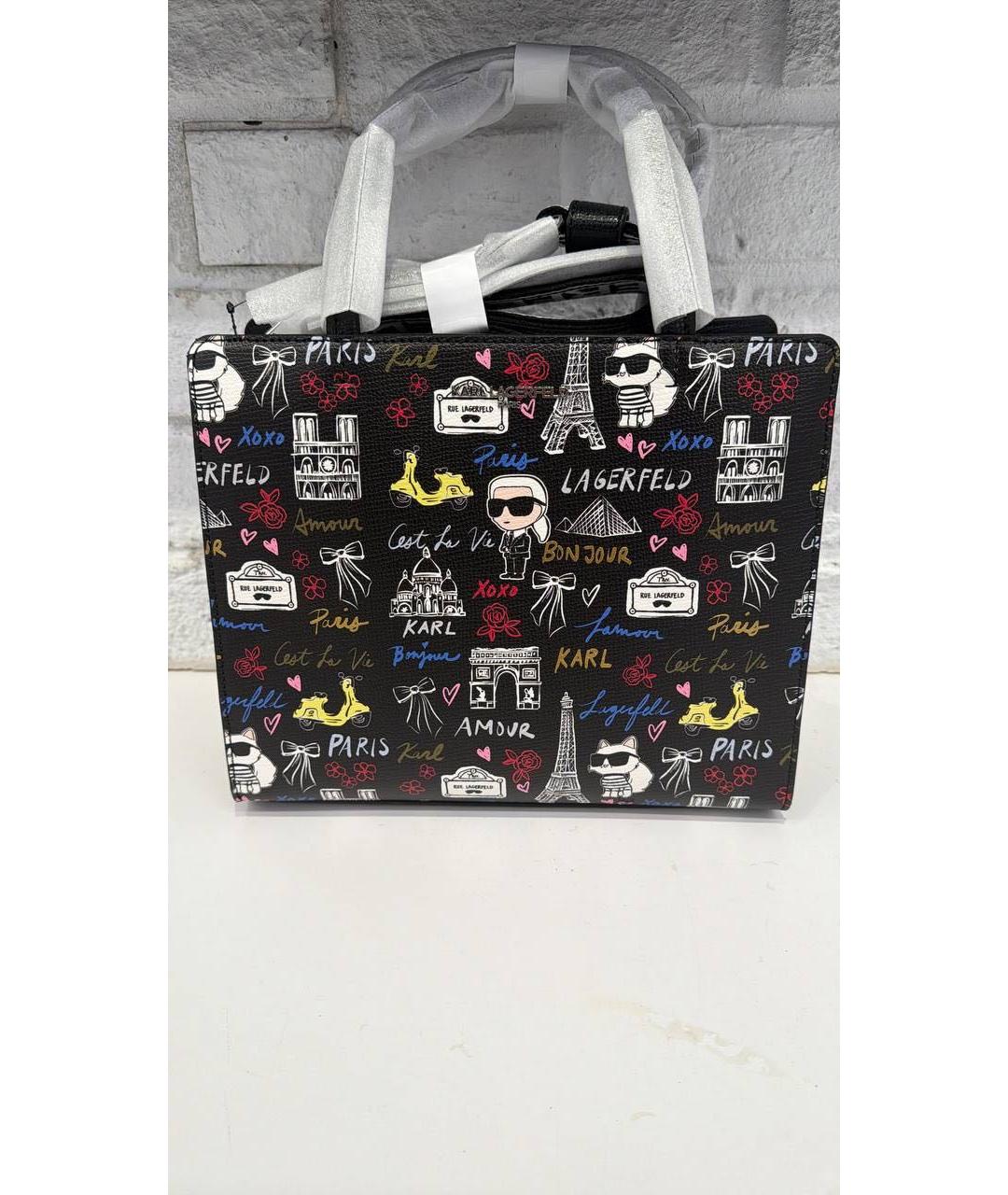 KARL LAGERFELD Черная сумка через плечо, фото 5