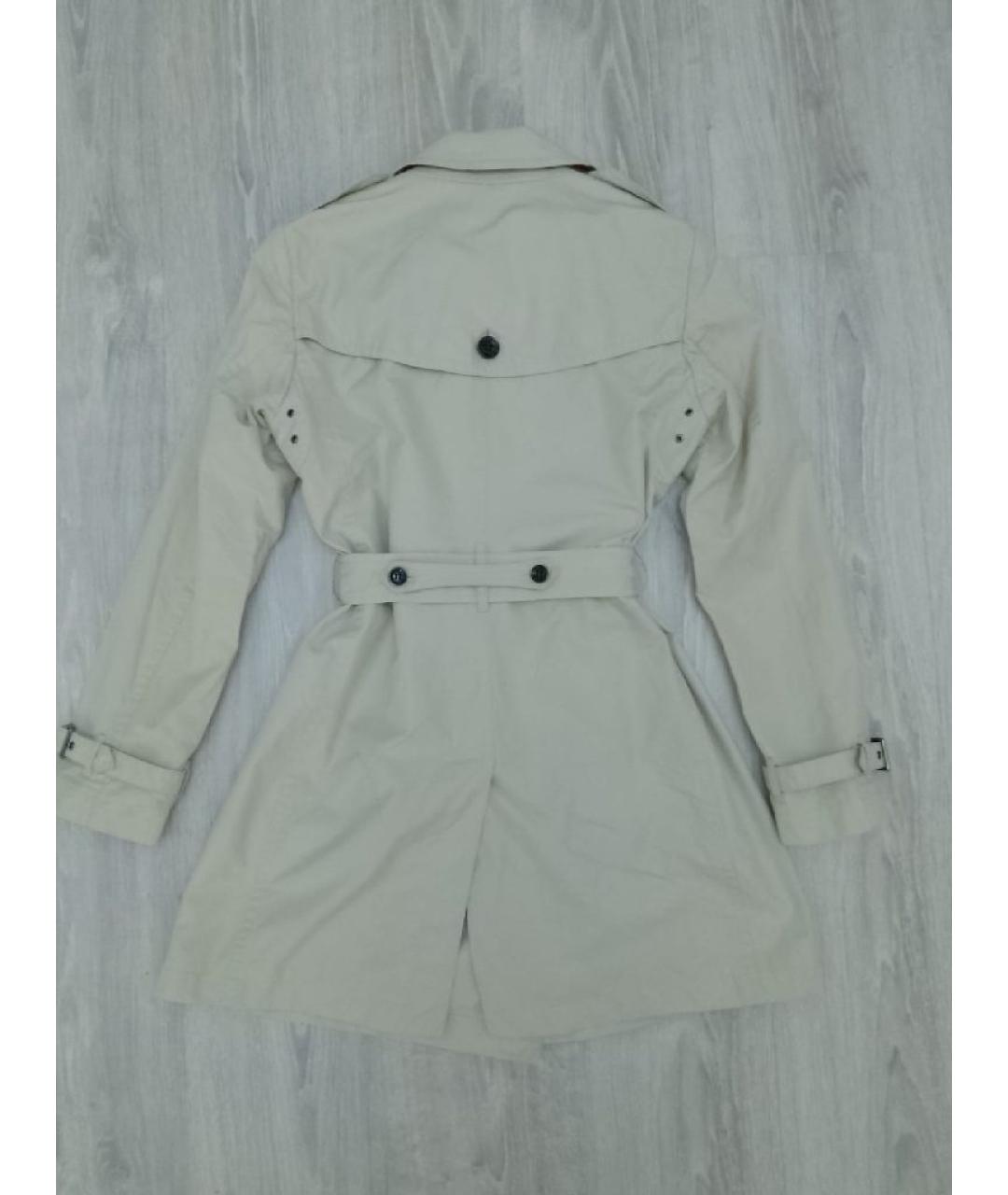 BURBERRY Бежевый хлопковый тренч/плащ, фото 2
