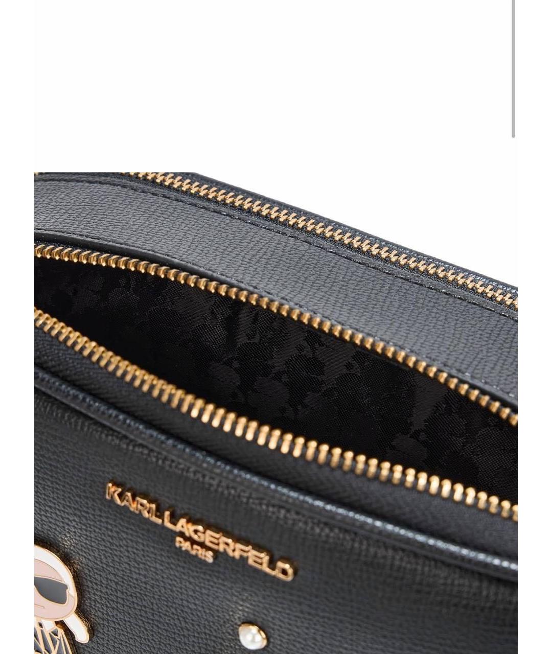 KARL LAGERFELD Черная сумка через плечо, фото 3