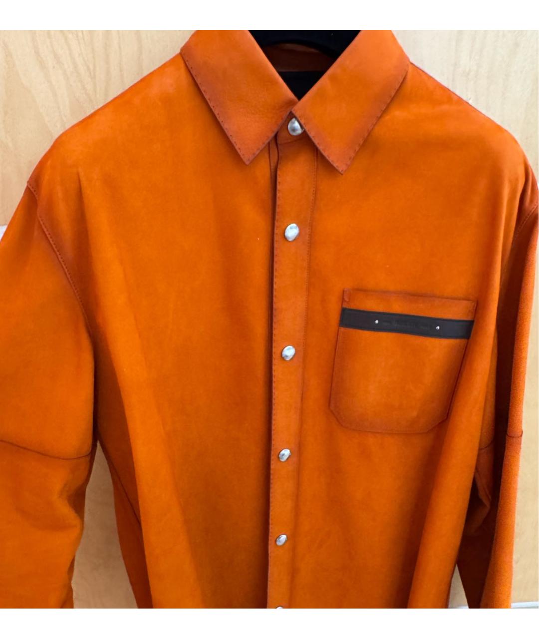 BERLUTI Коралловая кэжуал рубашка, фото 4