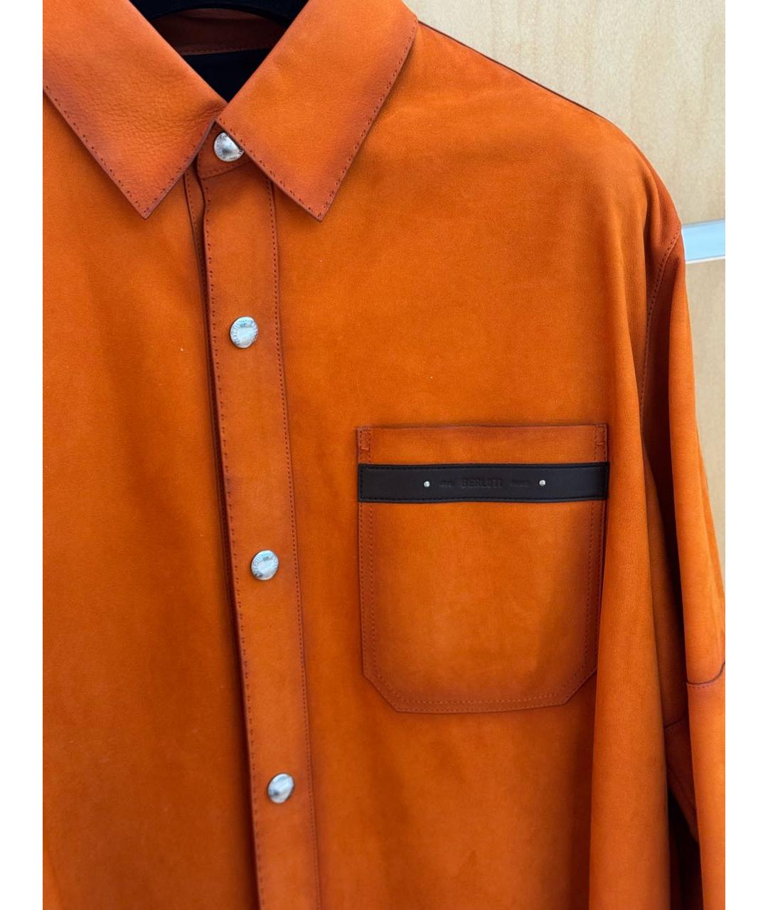 BERLUTI Коралловая кэжуал рубашка, фото 3