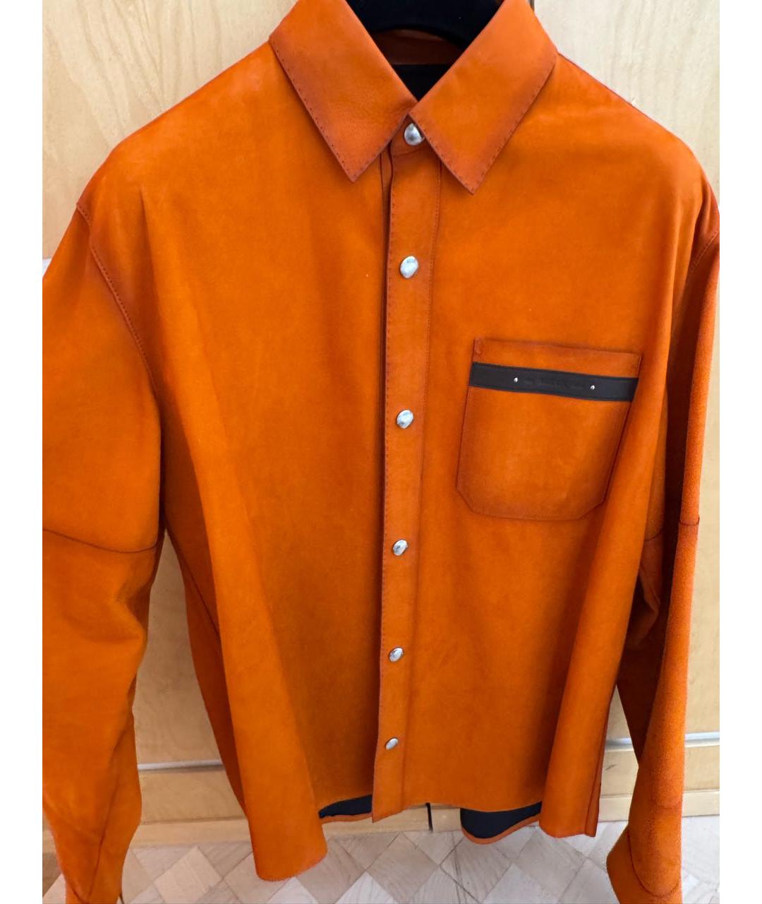 BERLUTI Оранжевая кэжуал рубашка, фото 4