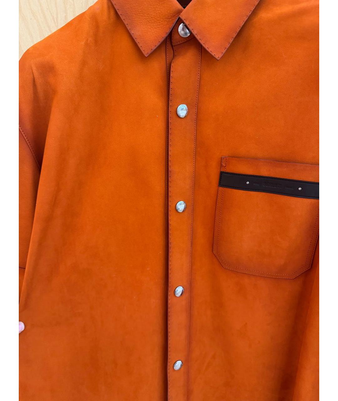 BERLUTI Оранжевая кэжуал рубашка, фото 2