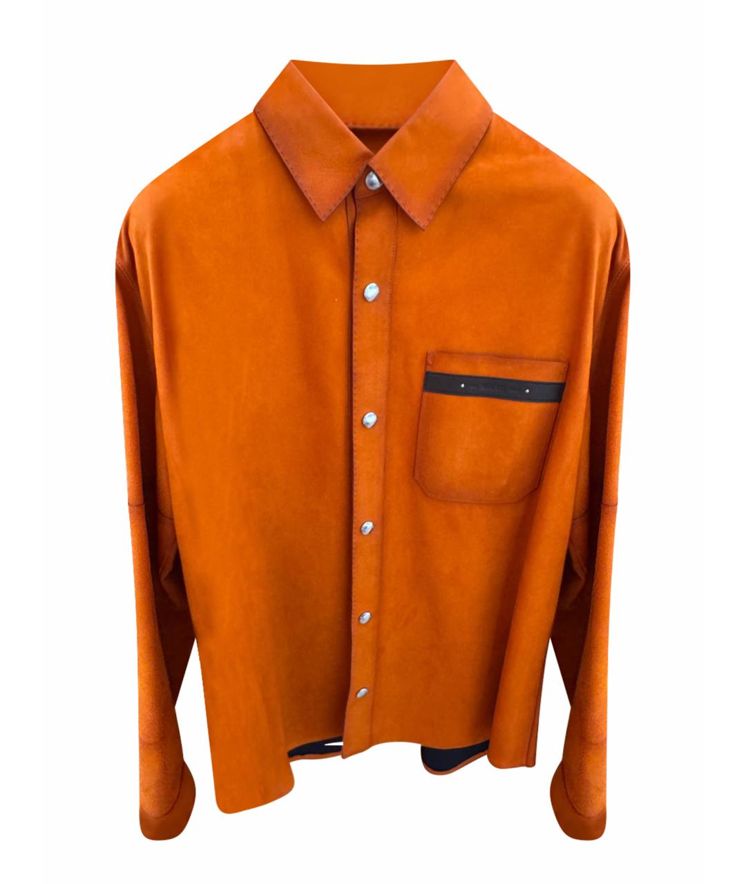 BERLUTI Оранжевая кэжуал рубашка, фото 1