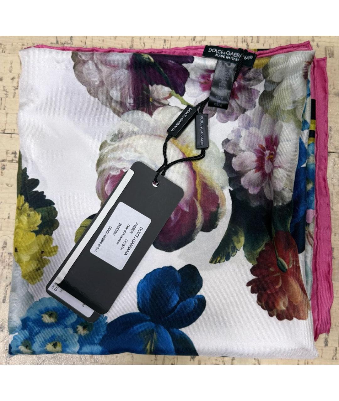 DOLCE&GABBANA Мульти шелковый платок, фото 3