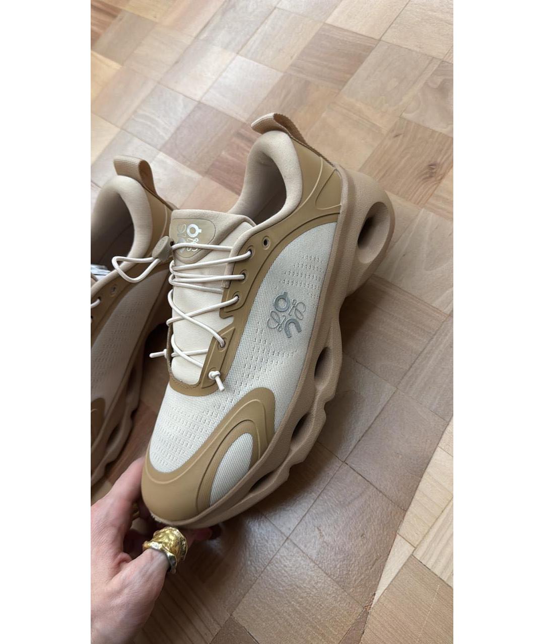 LOEWE Бежевые кроссовки, фото 4