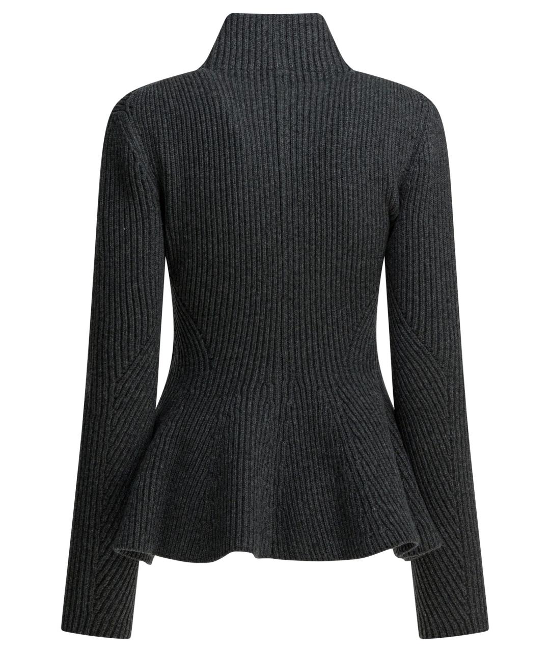 ALAIA Серый шерстяной кардиган, фото 2