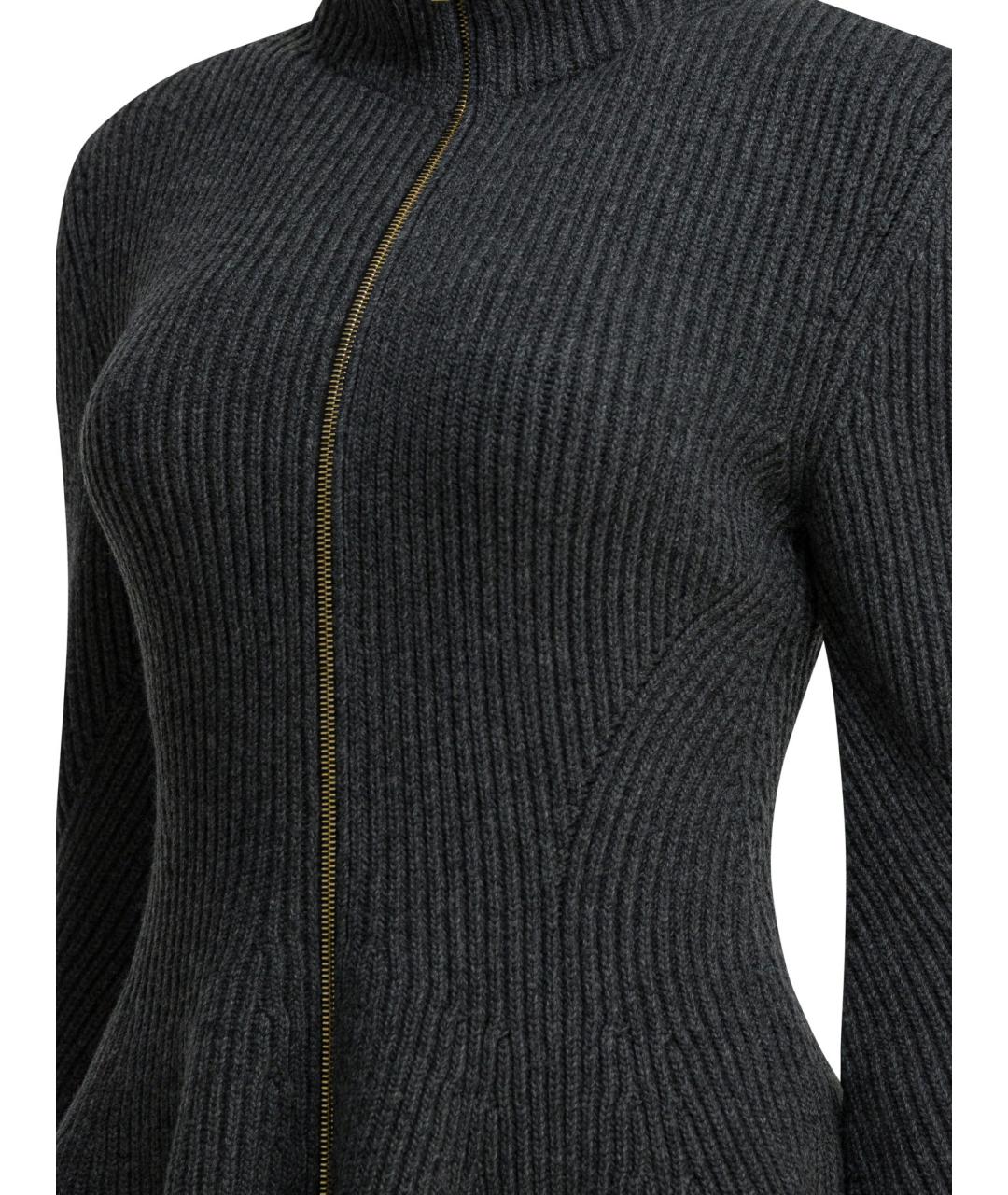 ALAIA Серый шерстяной кардиган, фото 3