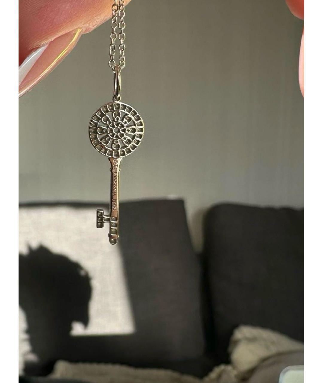 TIFFANY&CO Серебряная платиновая подвеска, фото 3