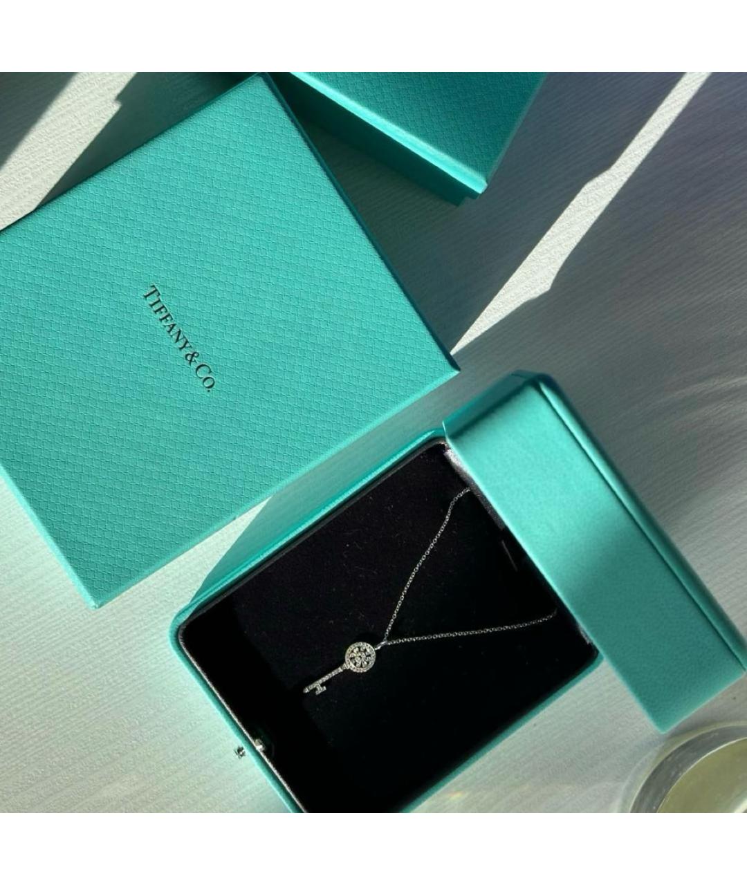 TIFFANY&CO Серебряная платиновая подвеска, фото 4