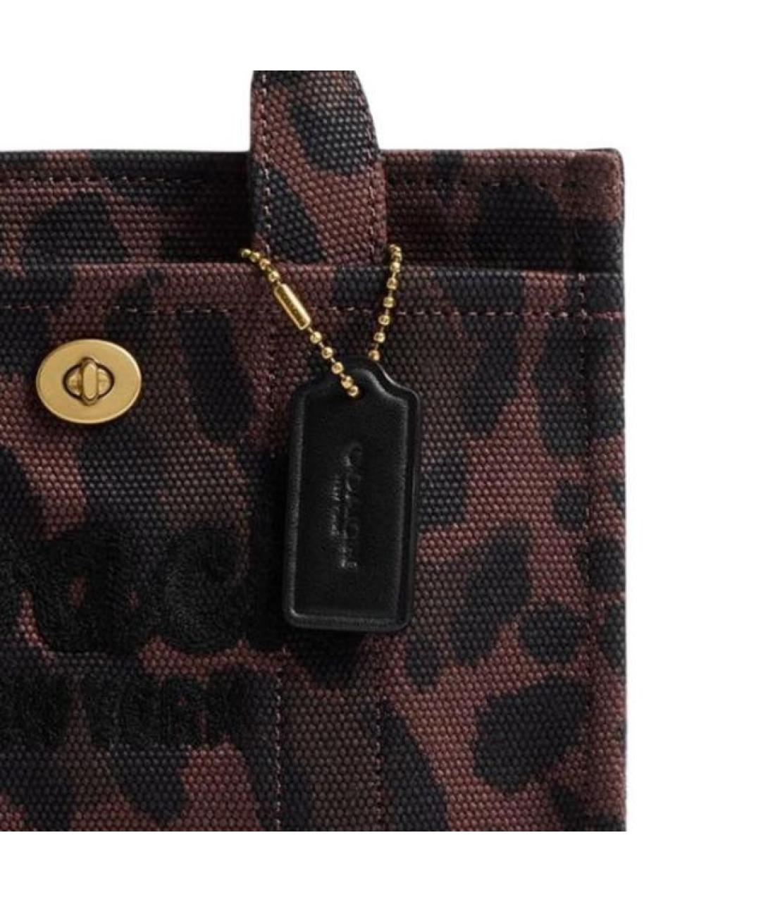 COACH Коричневая сумка тоут, фото 5