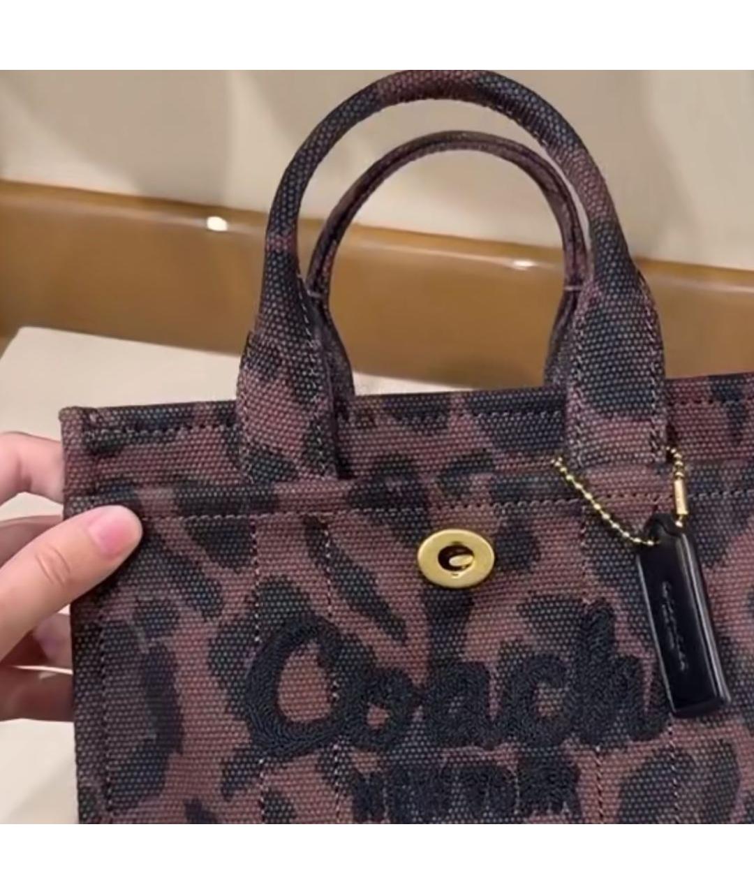 COACH Коричневая сумка тоут, фото 7