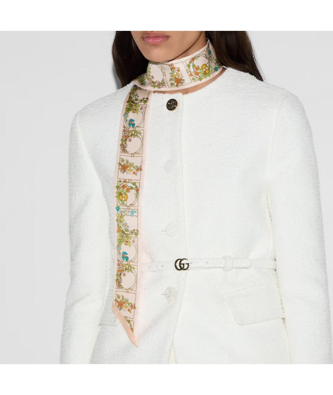 GUCCI Мульти шелковый шарф, фото 8