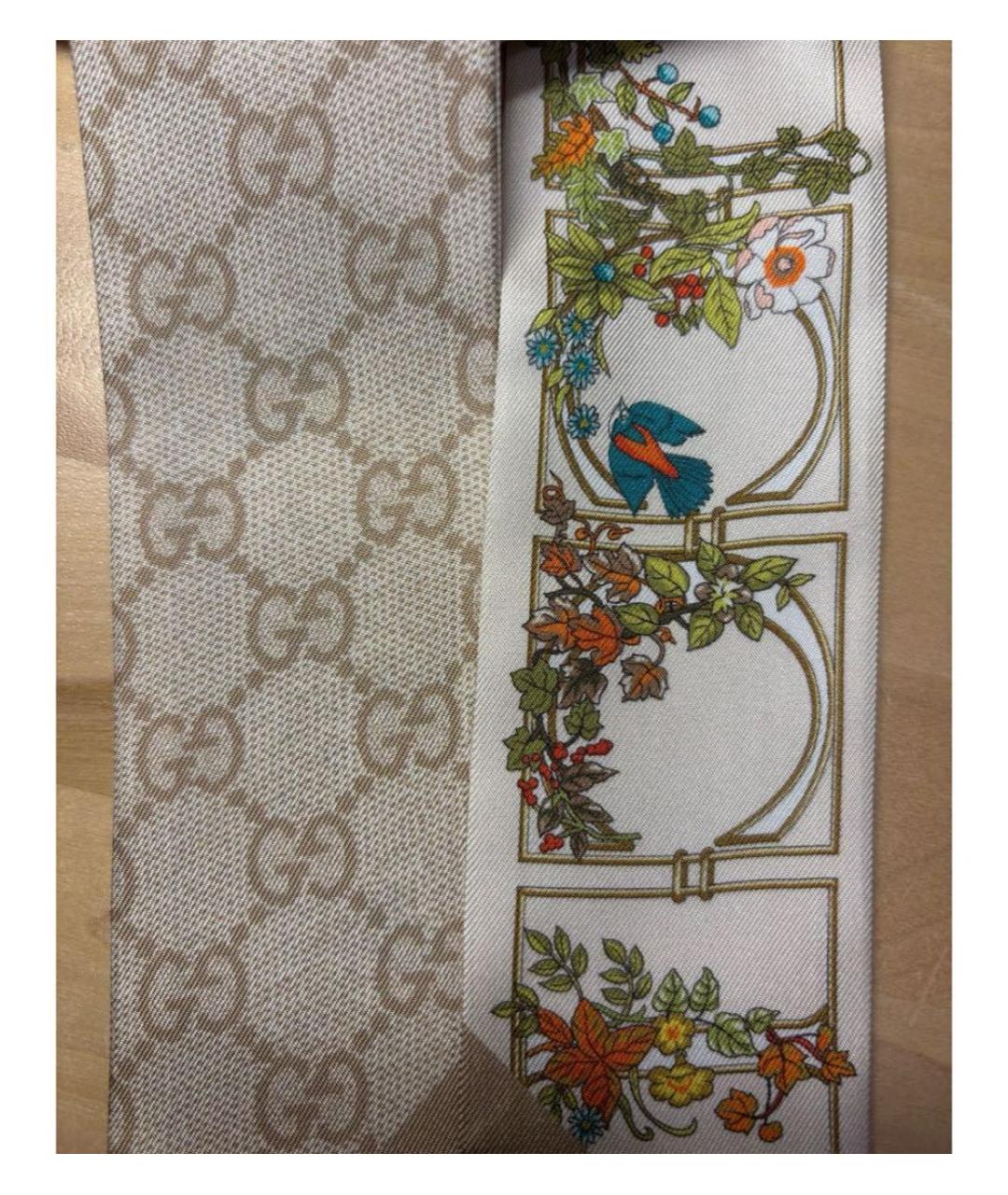GUCCI Мульти шелковый шарф, фото 2