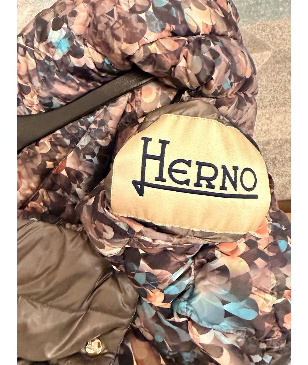 HERNO Антрацитовый пуховик, фото 3