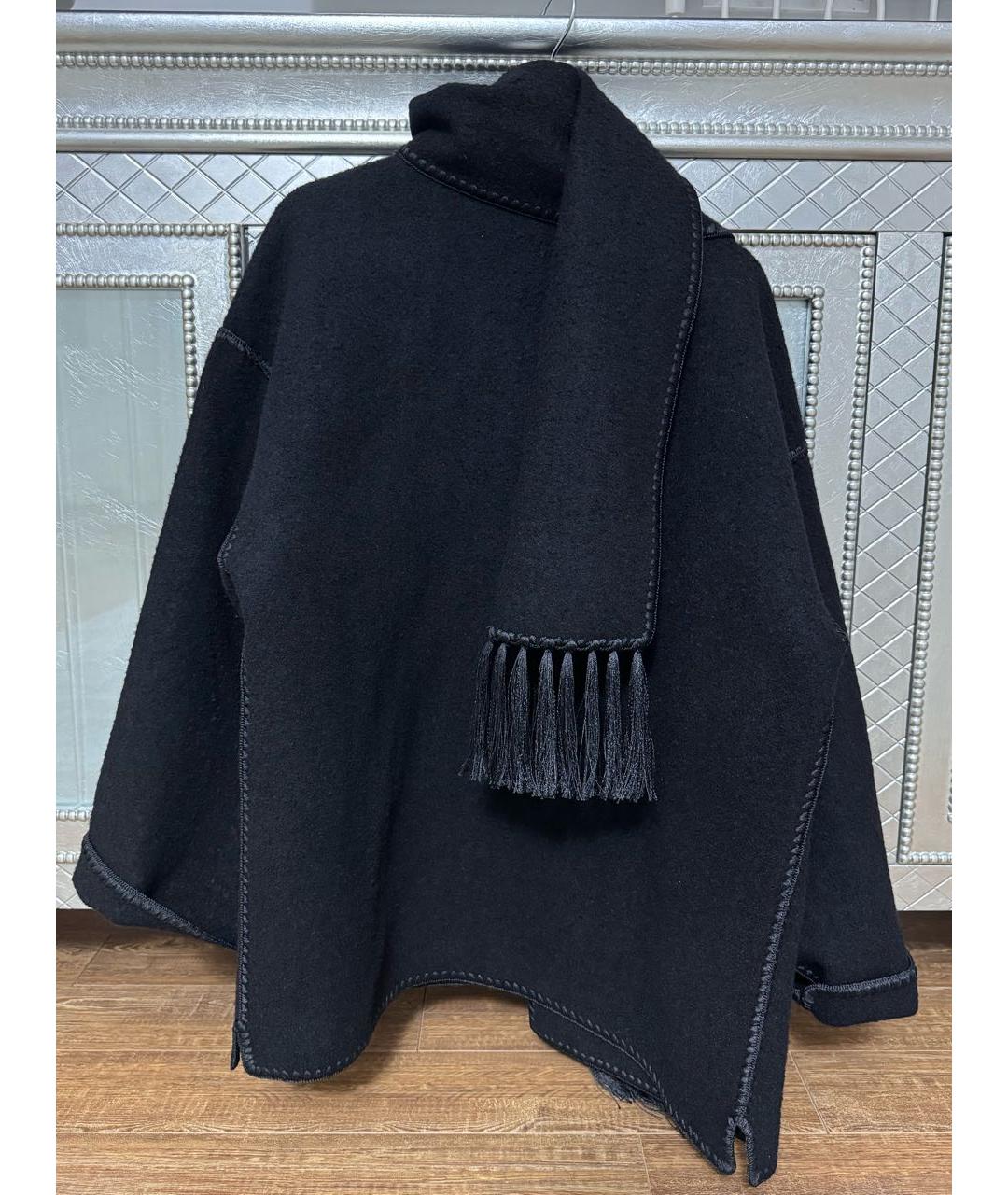 TOTEME Черное шерстяное пальто, фото 2