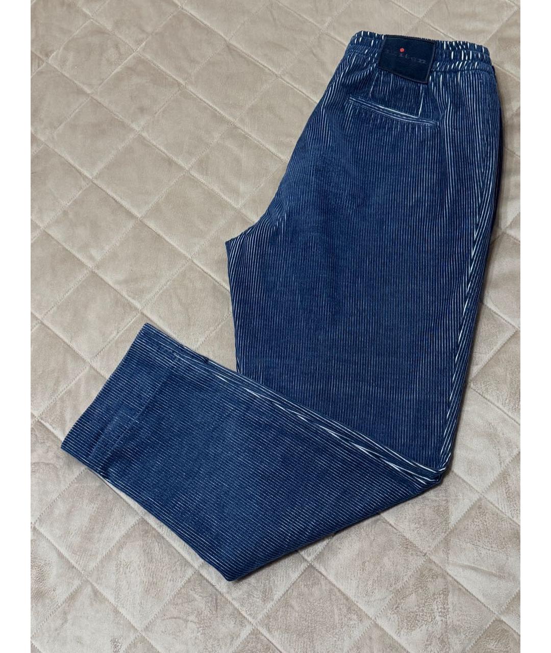 KITON Мульти хлопковые повседневные брюки, фото 6