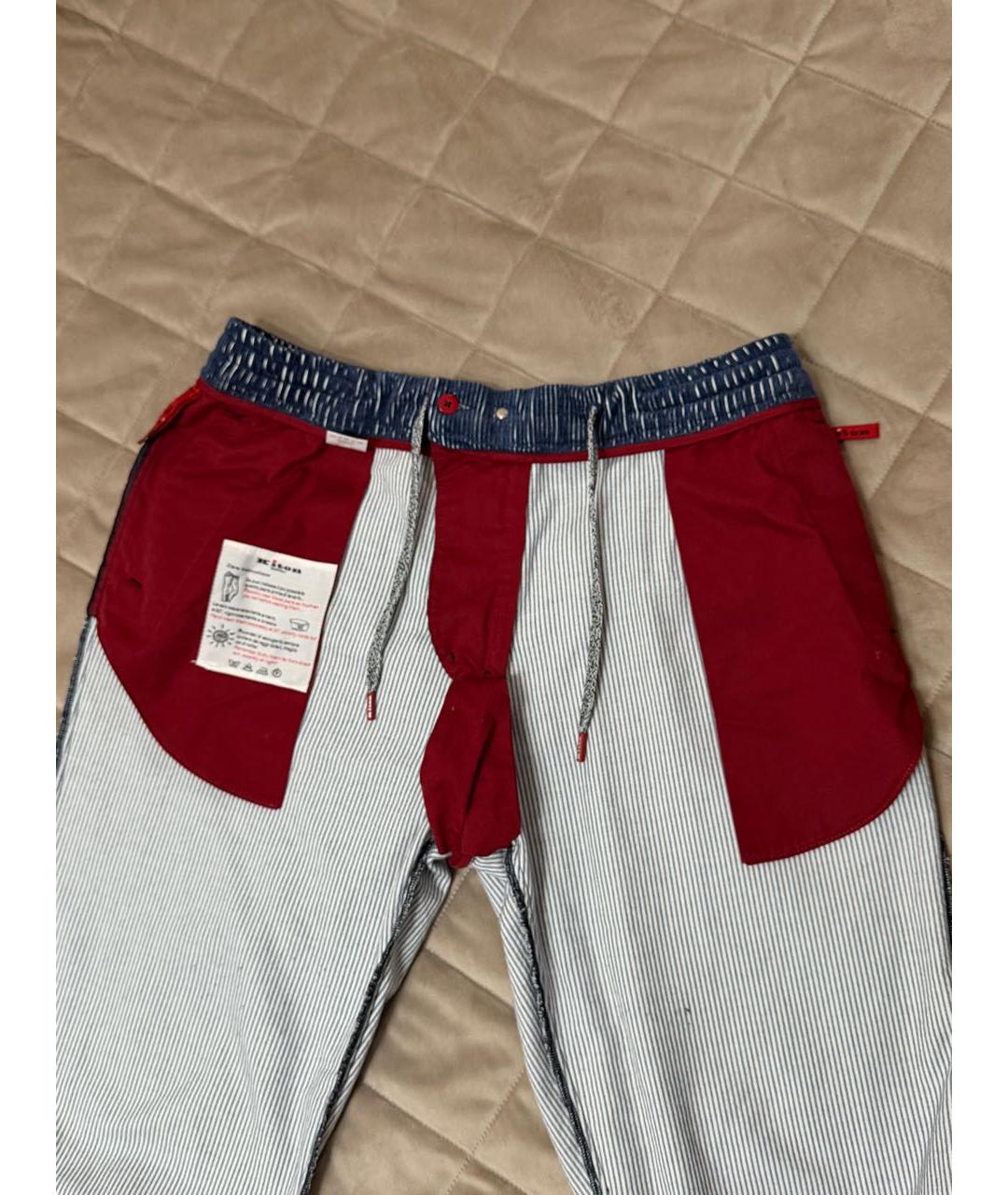 KITON Мульти хлопковые повседневные брюки, фото 8