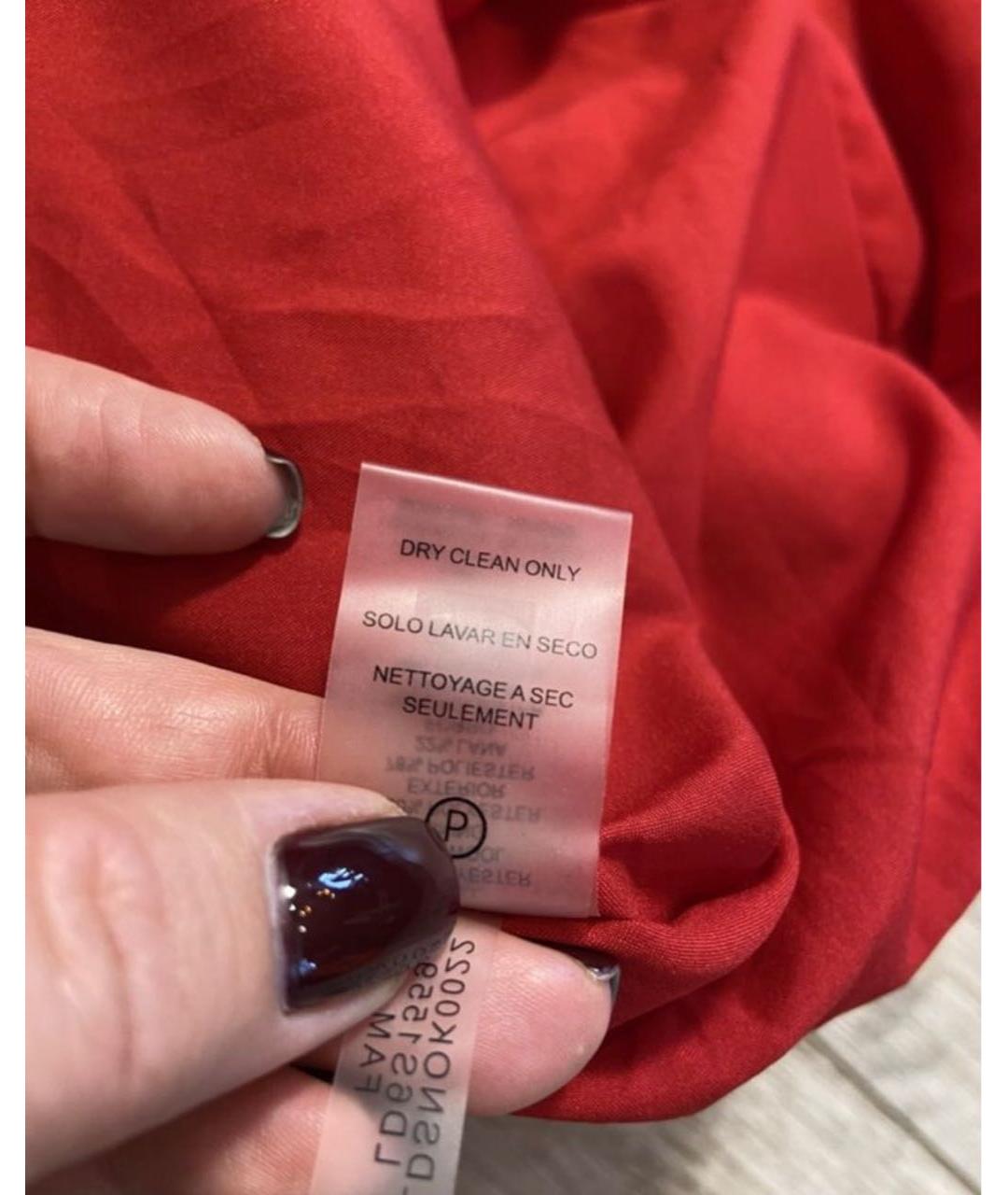 KARL LAGERFELD Красное шерстяное повседневное платье, фото 8