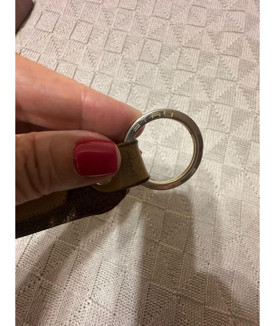 ETRO Коричневый брелок, фото 4