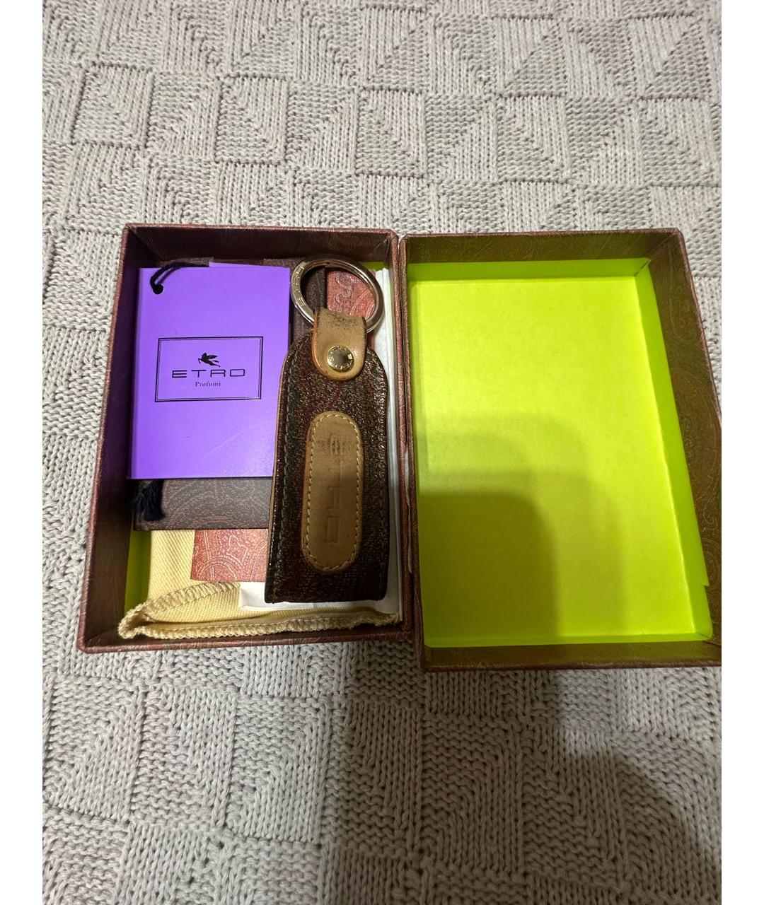 ETRO Коричневый брелок, фото 2
