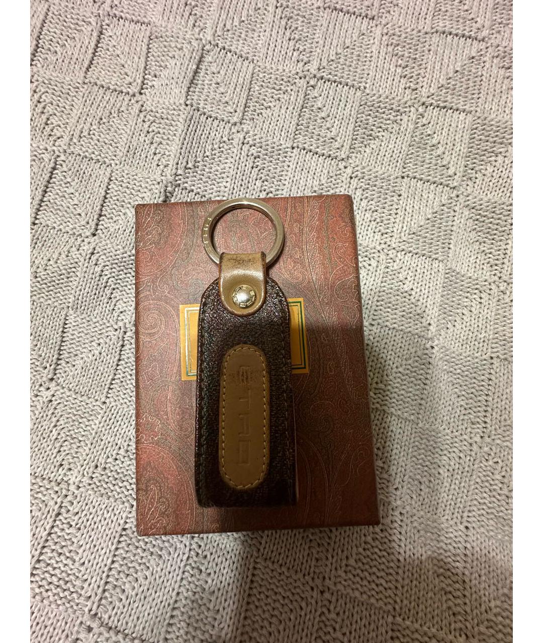 ETRO Коричневый брелок, фото 3