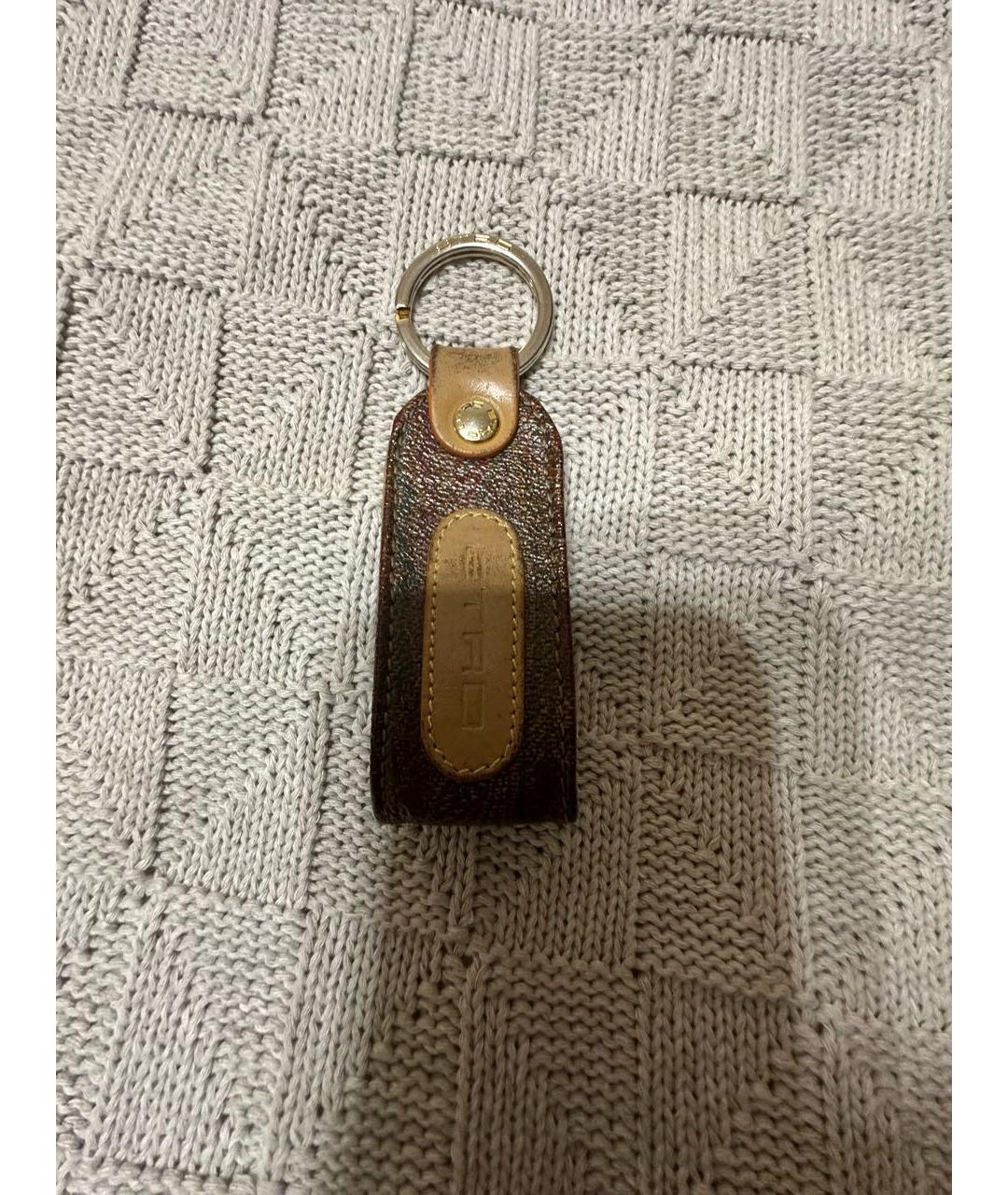 ETRO Коричневый брелок, фото 5