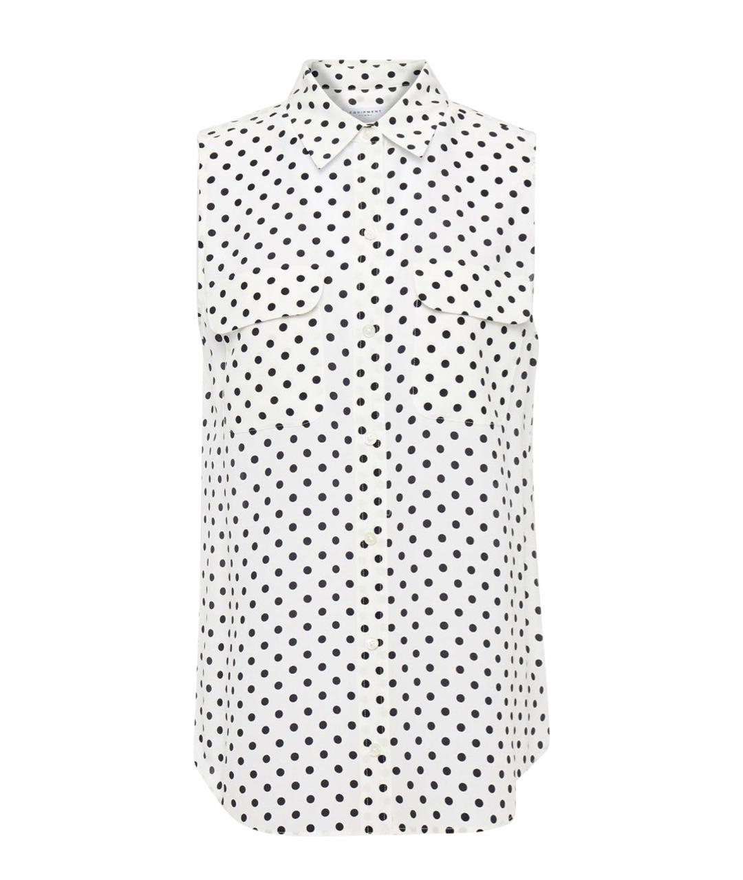 EQUIPMENT Белая шелковая блузы, фото 1