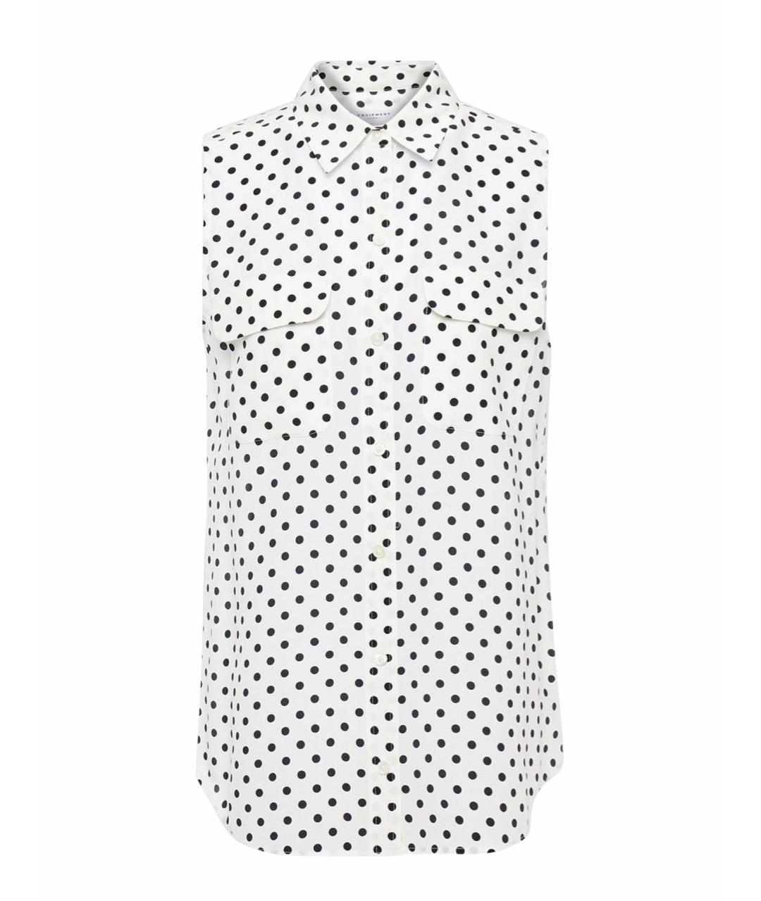 EQUIPMENT Белая шелковая блузы, фото 9