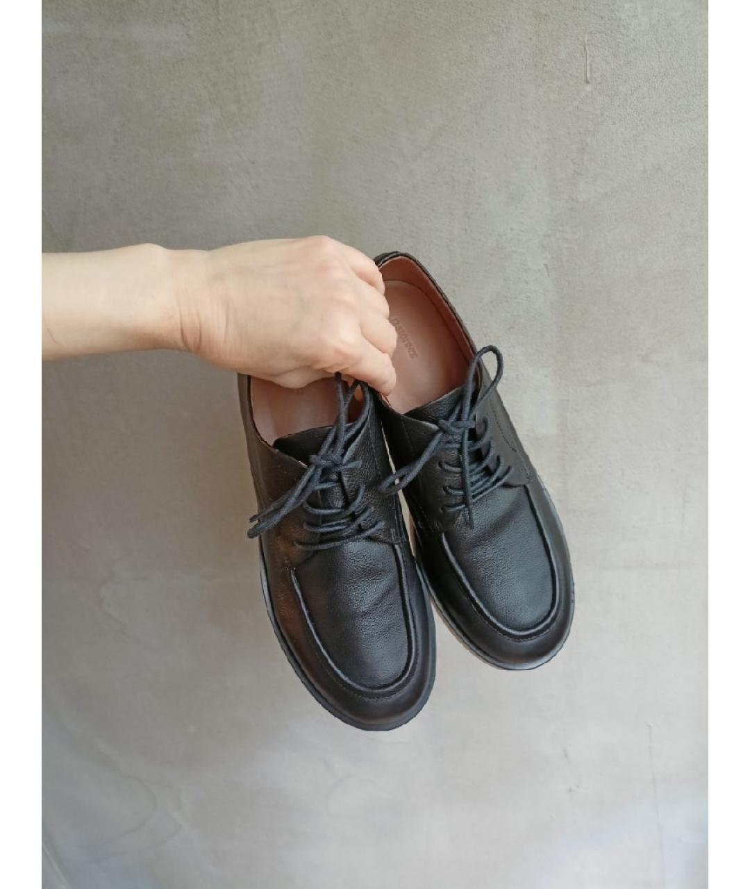 12 STOREEZ Черные кожаные ботинки, фото 5