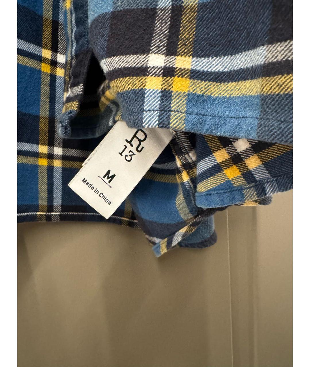 R13 Мульти хлопковая рубашка, фото 6