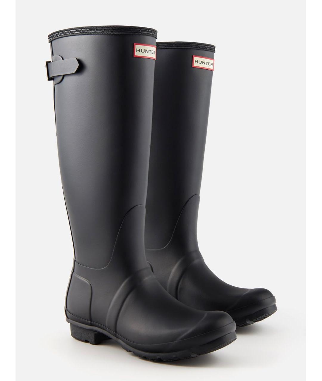 HUNTER Черные резиновые сапоги, фото 2