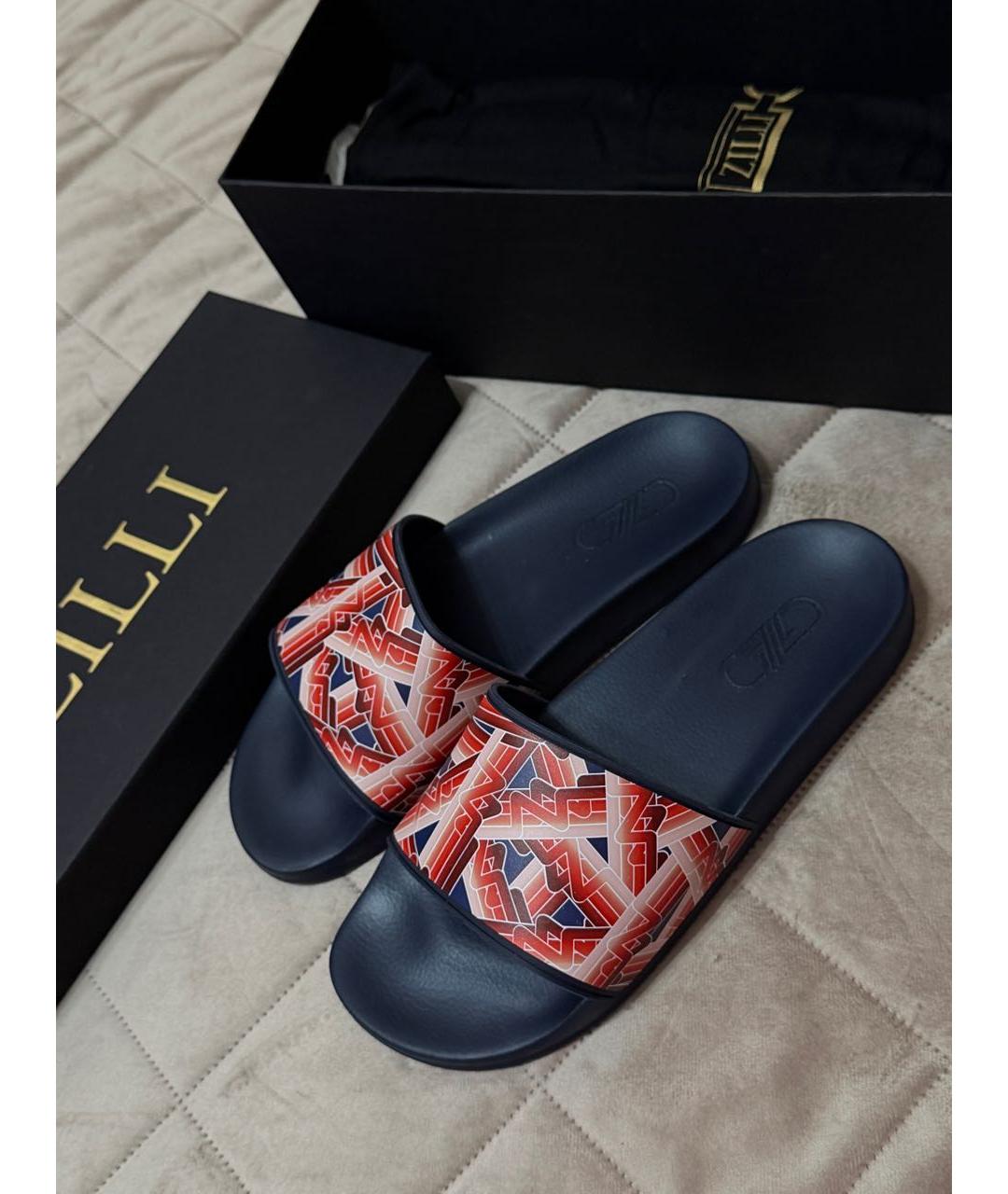 ZILLI Мульти резиновые шлепанцы, фото 7