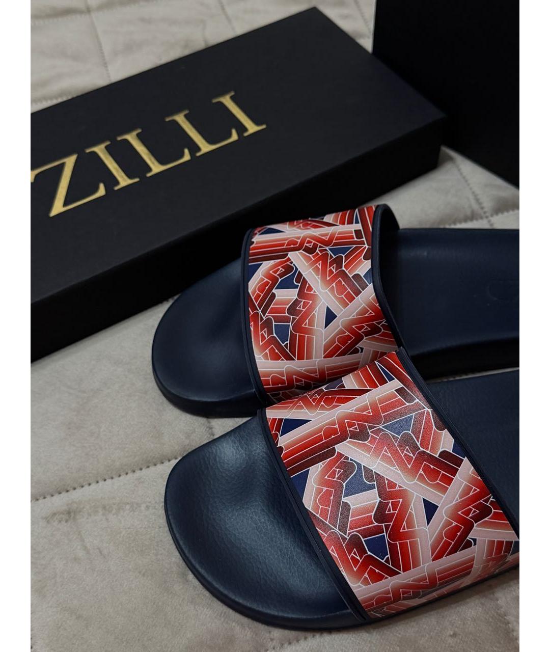 ZILLI Мульти резиновые шлепанцы, фото 4
