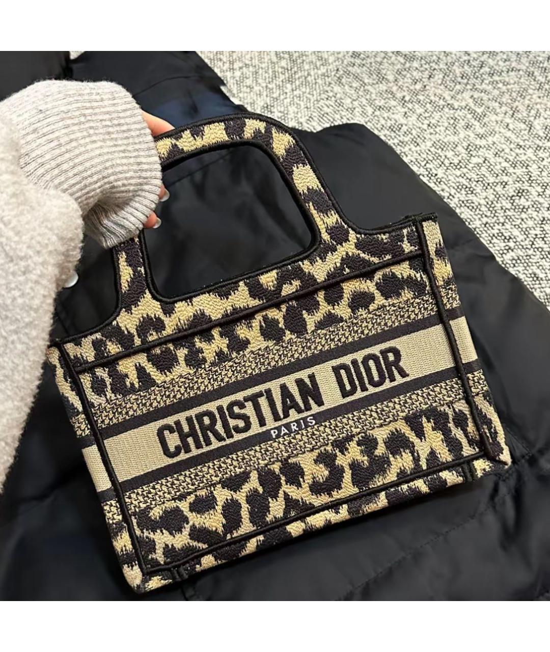 CHRISTIAN DIOR Коричневая сумка тоут, фото 5