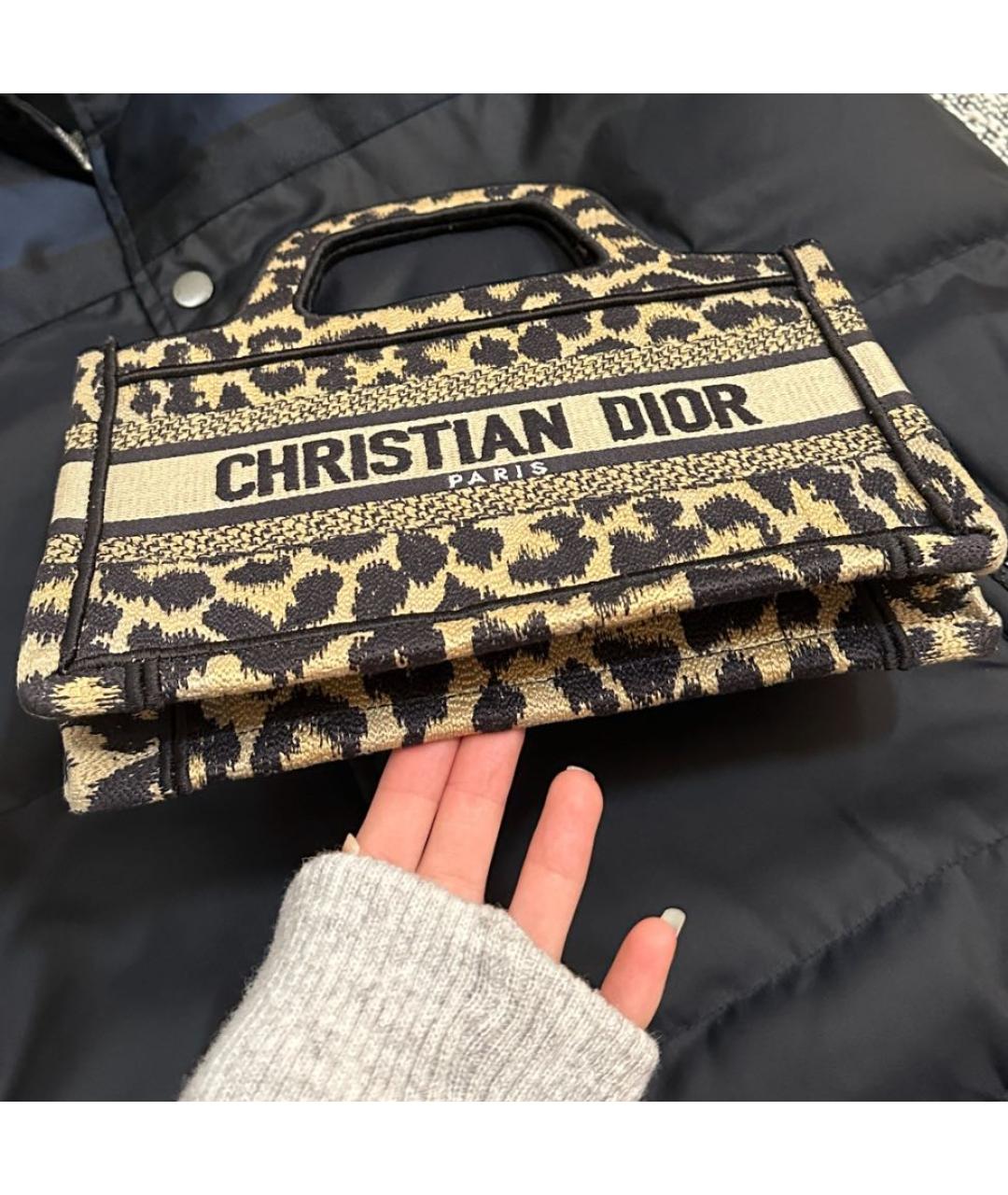 CHRISTIAN DIOR Коричневая сумка тоут, фото 6