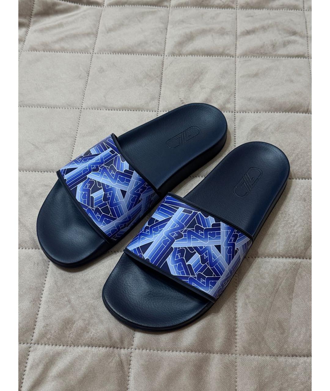 ZILLI Мульти резиновые шлепанцы, фото 7