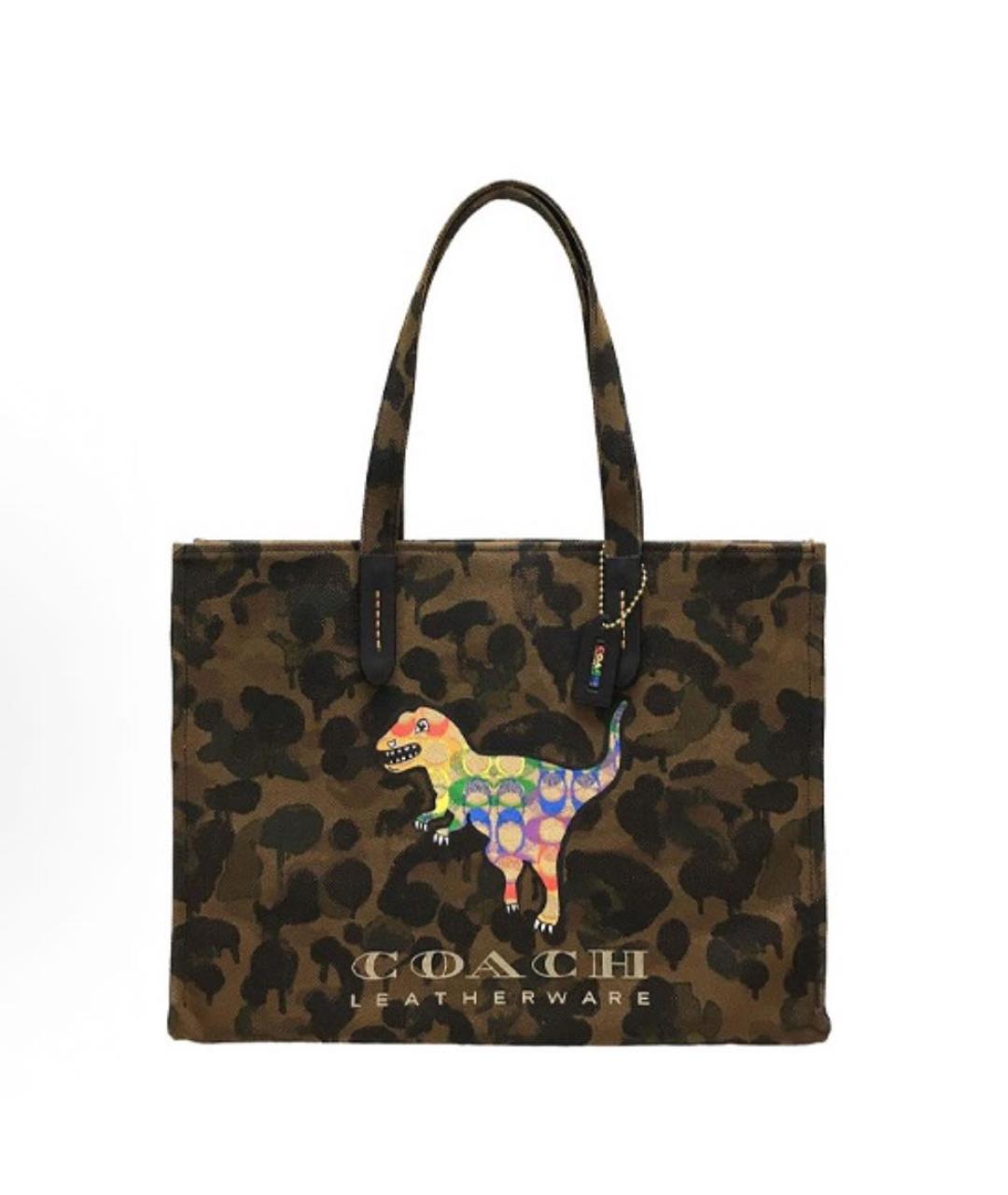 COACH Коричневая сумка тоут, фото 9