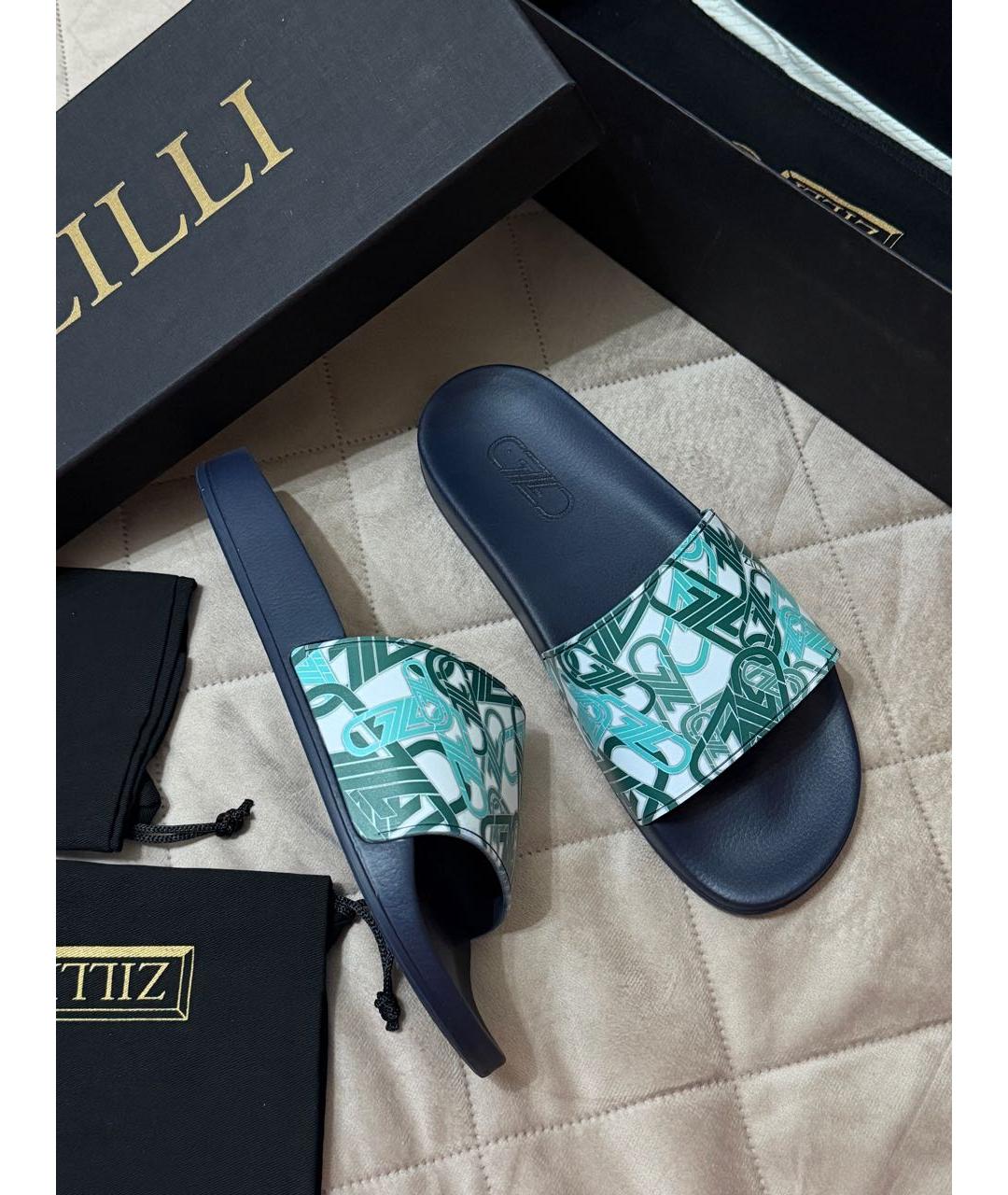 ZILLI Мульти резиновые шлепанцы, фото 5
