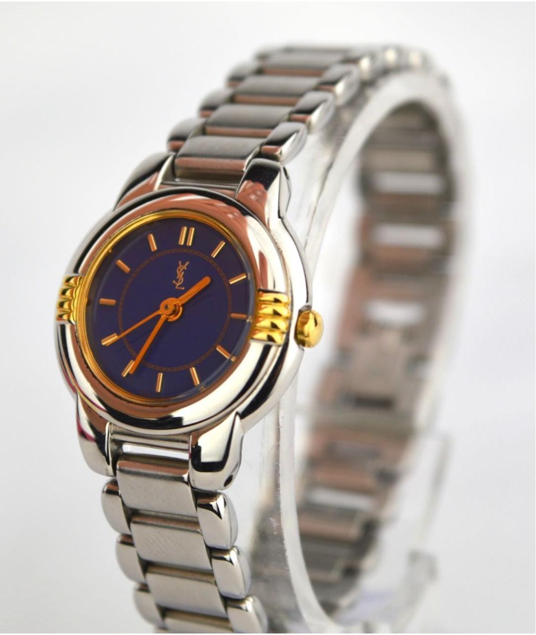 SAINT LAURENT Серебряные стальные часы, фото 2