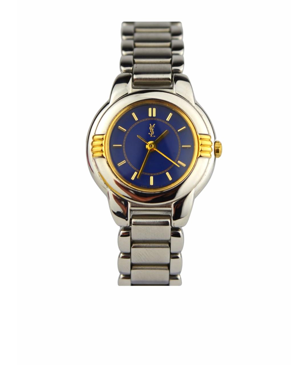 SAINT LAURENT Серебряные стальные часы, фото 1