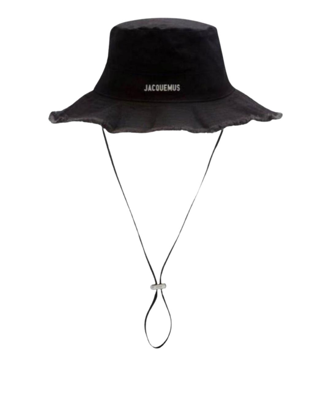 JACQUEMUS Черная хлопковая панама, фото 1