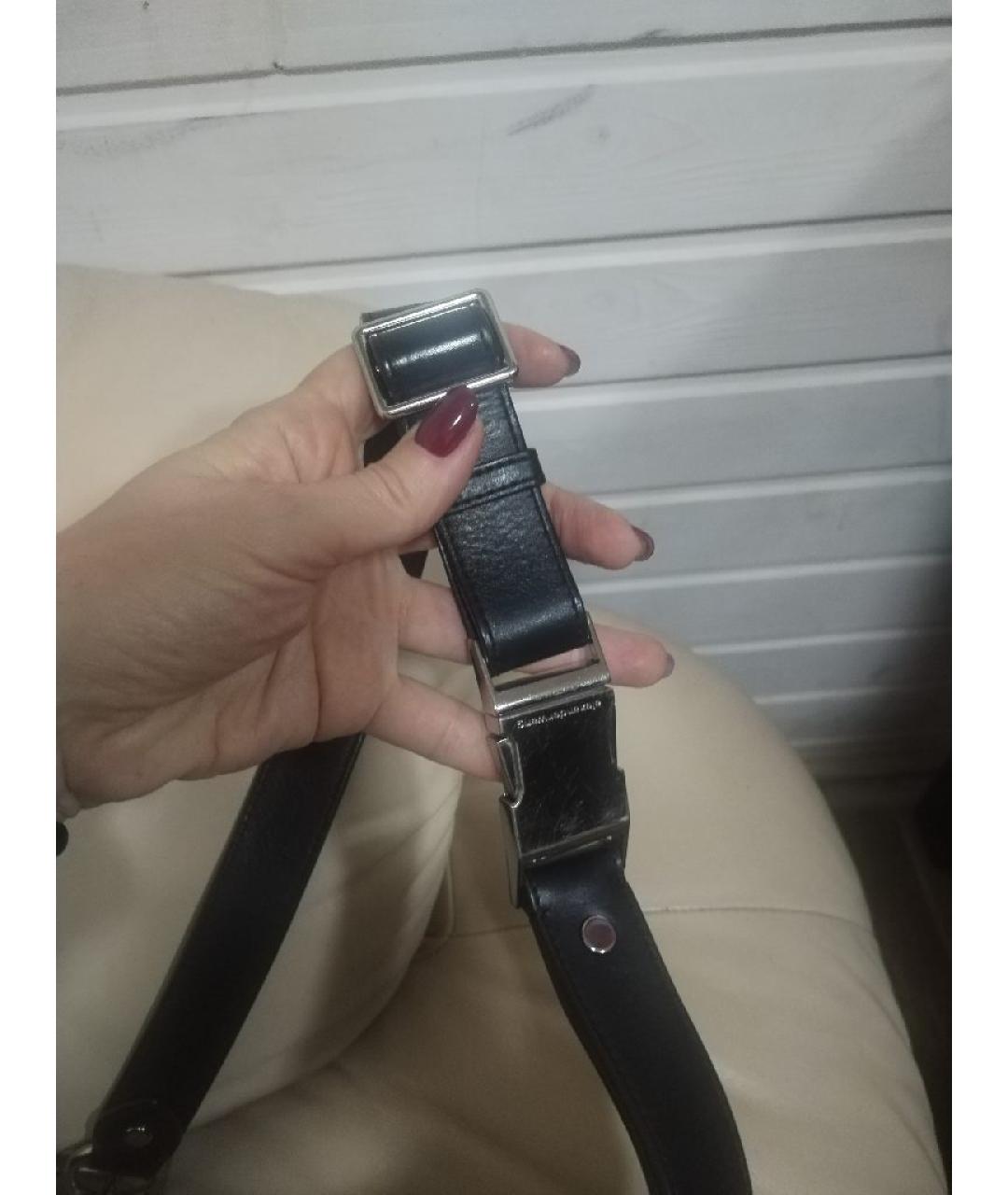 ALEXANDER WANG Черная кожаная поясная сумка, фото 6