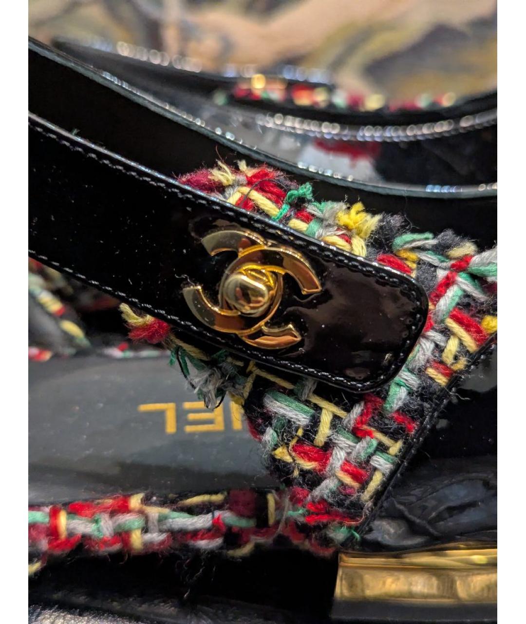 CHANEL Мульти текстильные балетки, фото 6