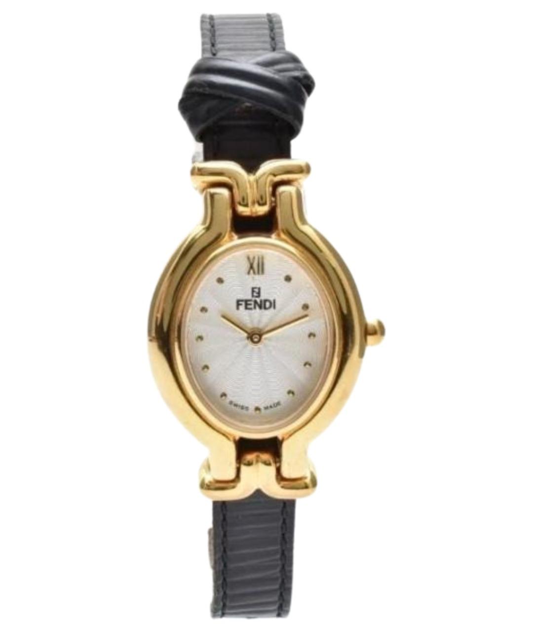 FENDI Золотые позолоченные часы, фото 1