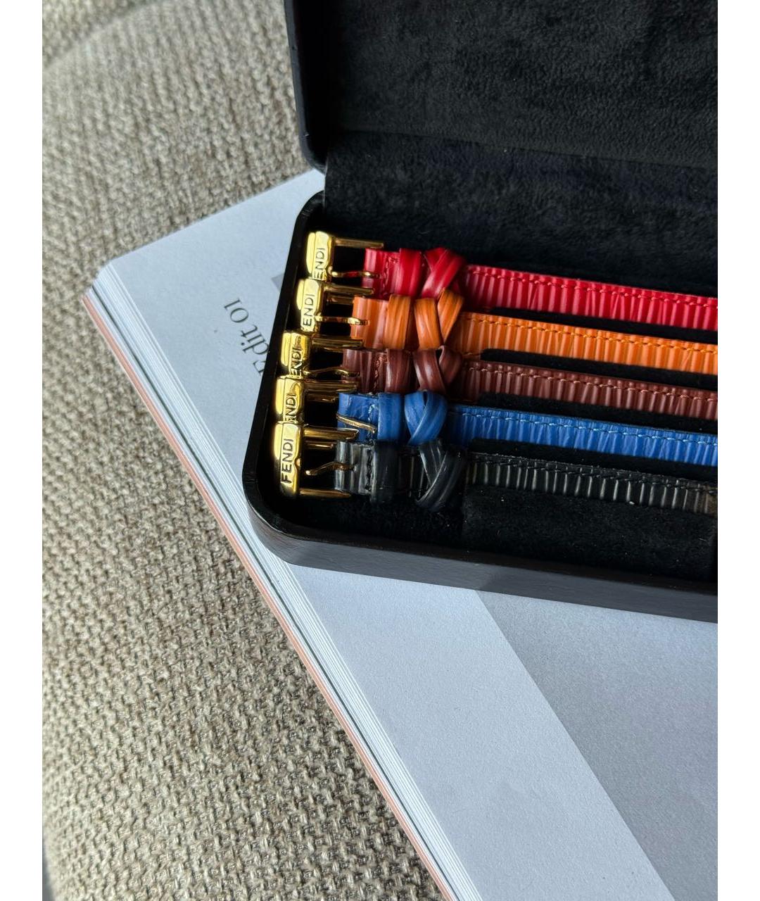 FENDI Золотые позолоченные часы, фото 5