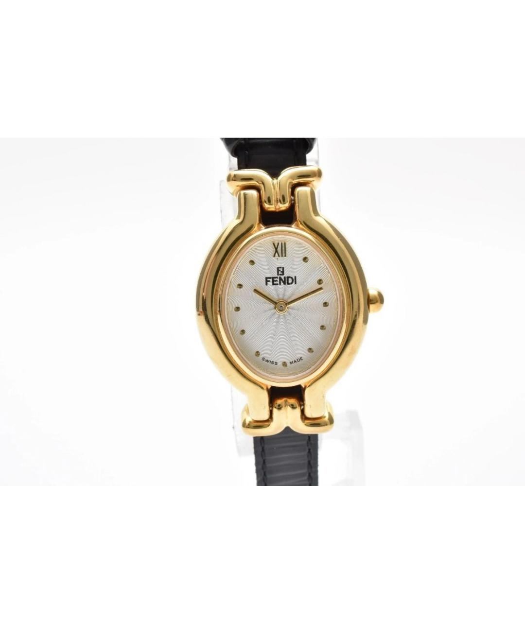 FENDI Золотые позолоченные часы, фото 2
