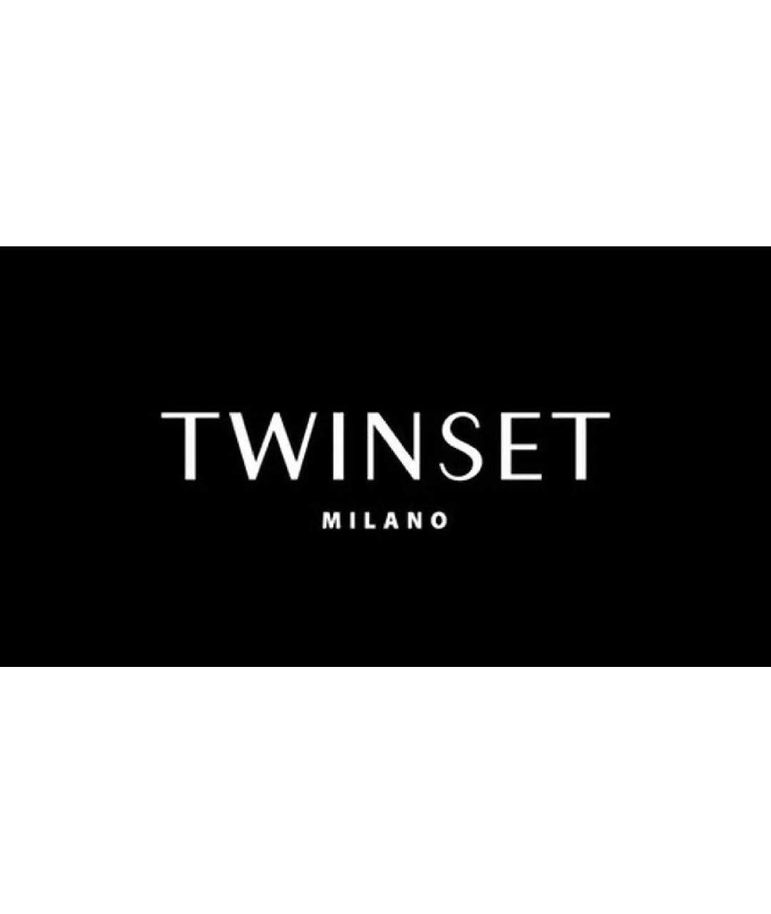 TWIN-SET Черное полиамидовое коктейльное платье, фото 6