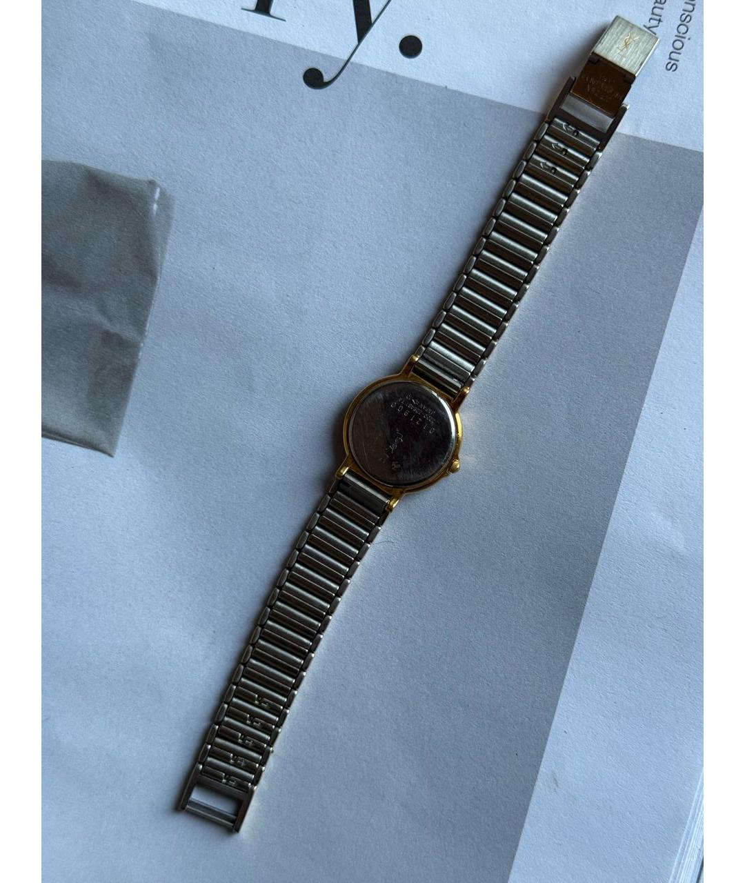 SAINT LAURENT Золотые стальные часы, фото 3